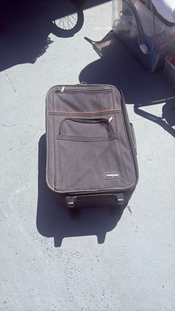 FREE Gray Rolling Carry-On Luggage Suitcase