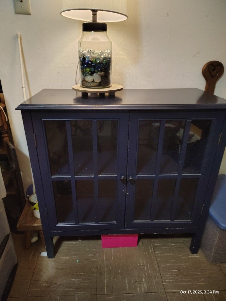 Navy Blue Cabinet