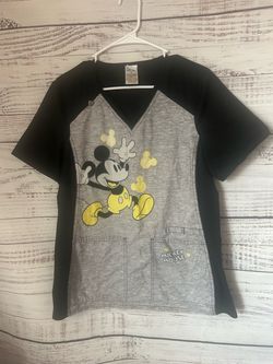 Vintage Disney Mickey Mouse scrub top size large