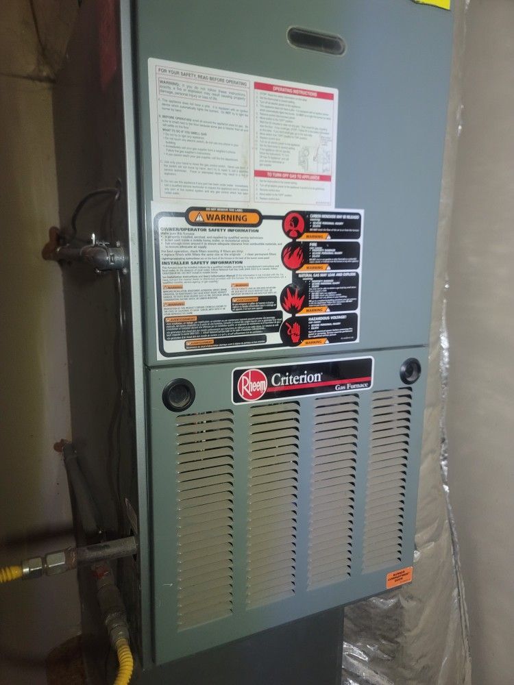 HVAC Gas Furnace and Electric Air Conditioner A/C