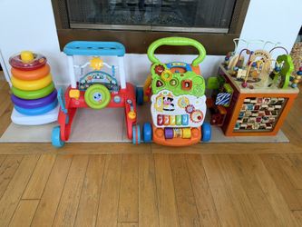 Toys (walker, Wooden Zanny Zoo, Stackable Rings)