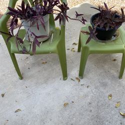 Plastic Chair and Small table