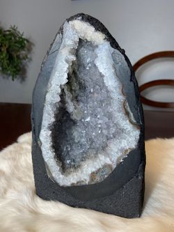Amethyst Crystal Geode Centerpiece