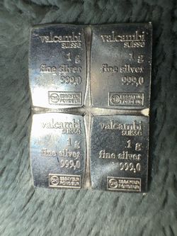 Valcambi Suisse 4x1g Fine Silver 999.0 CombiBar
