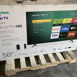 58” Inch Hisense Smart Roku UHDTV 4K 