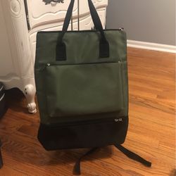 Hunter Green Backpack With Shoe Compartment 