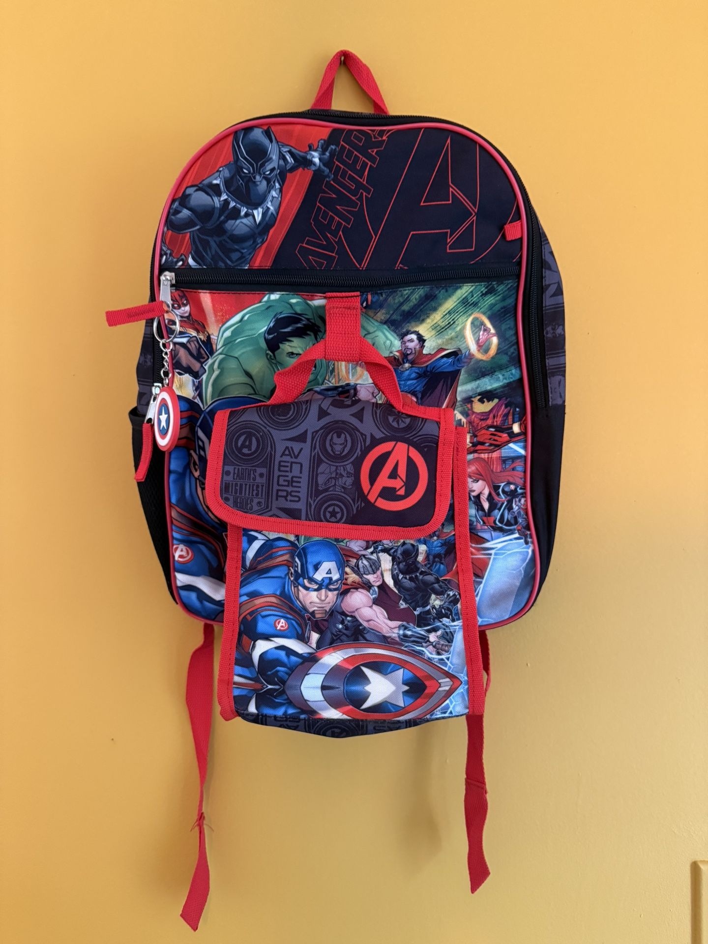 Avengers backpack & lunch bag