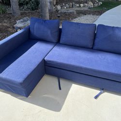 Ikea FRIHETEN sectional couch blue
