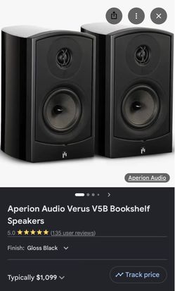 Aperion Audio Verus V5B Bookshelf Speakers