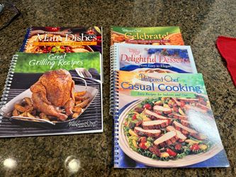 Pampered Chef Cookbook Set of 5