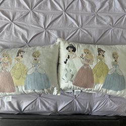 2 Pottery Barn Princess Pillows 