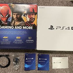 Empty box, papers, factory included HDMI Cable and earphone/mic for PlayStation 4 Pro