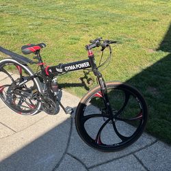 Oyma power sale folding mountain bike