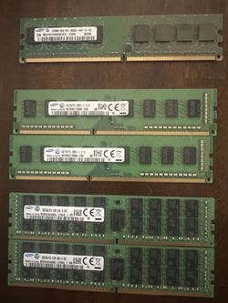 Computer RAM + CPU Lot – 2x 32GB DDR4 ECC Server RAM, 109 Sticks + 23 CPUs