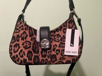 Nine West leopard shoulder bag/crossbody bag