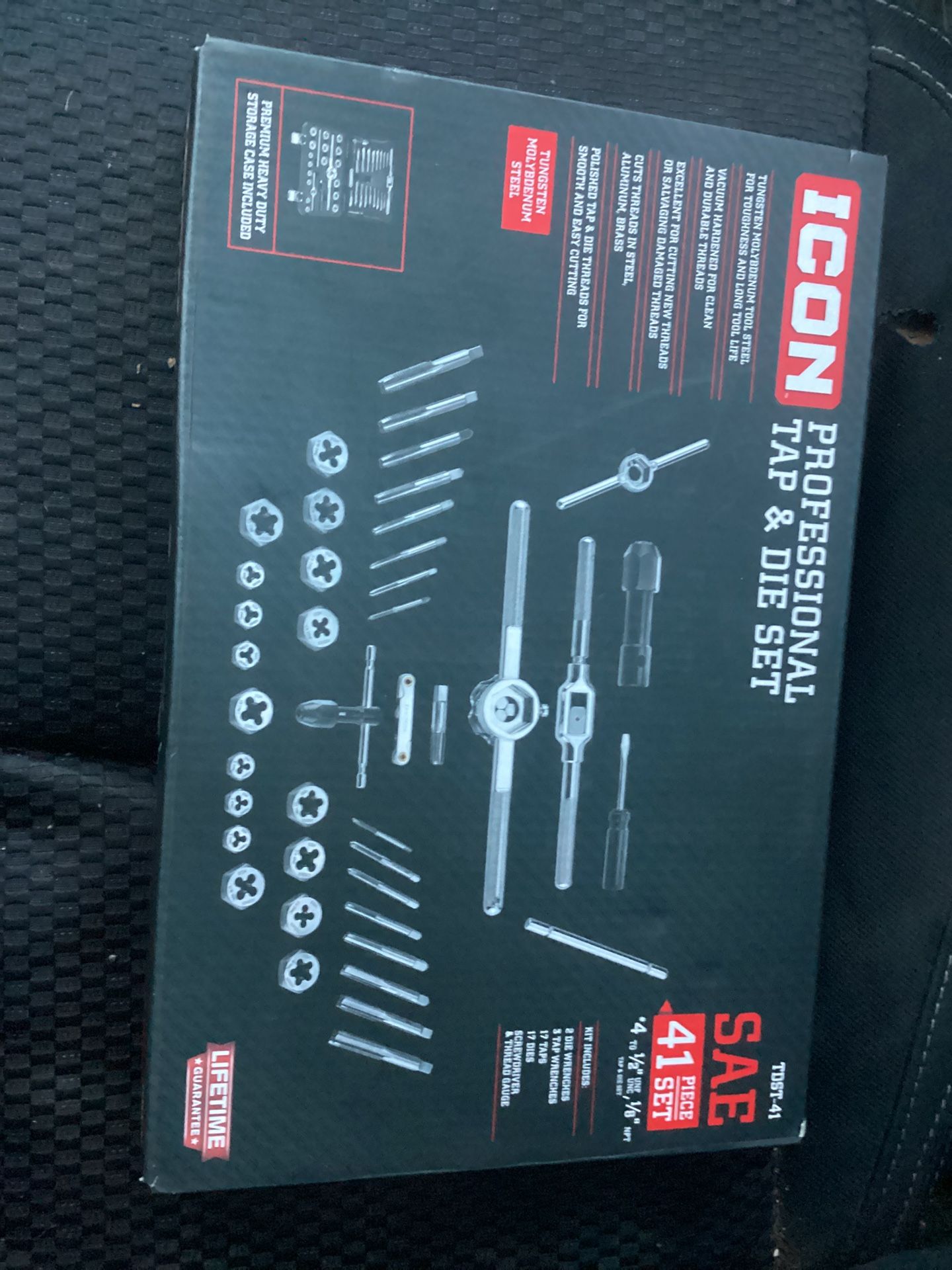 Icon Professional Tap & Die Set SAE  41 Piece Set