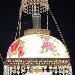 Victorian Electrified Hanging Lamp 