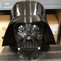 Darth Vader Helmet with Box. Star Wars. voice changer wired in helmet.