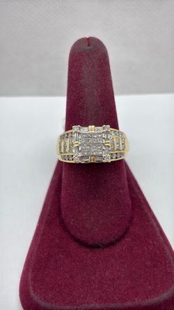 14k Cluster Ring