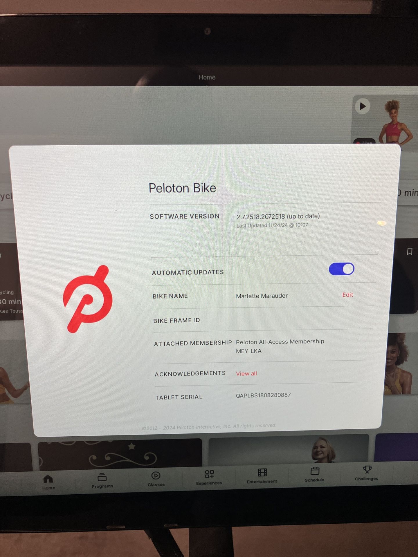 Peloton Bike
