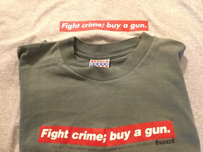 1992 Fuct ftp fight Crime Buy a Gun tee