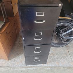 Black File Cabinet 