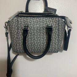 Guess New With Tags Shoulder Bag Purse Black Grey 