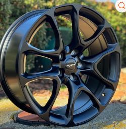Jeep grand Cherokee dodge Durango 22x9.5 34 offsets satin black new srt style rims sets