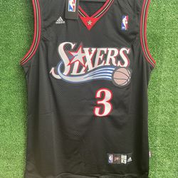 ALLEN IVERSON PHILADELPHIA 76ERS VINTAGE ADIDAS JERSEY BRAND NEW WITH TAGS SIZE LARGE
