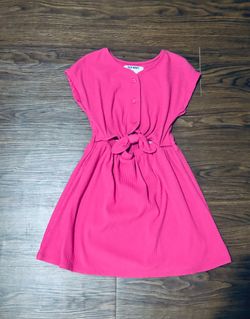 Girls pink dress size 6 like new (old navy)