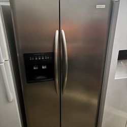 Stainless steel side By Side refrigerator