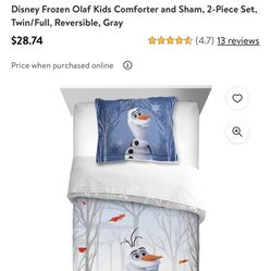 Frozen Olaf Kids Comforter