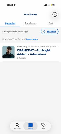 Crankdat tickets 8/30