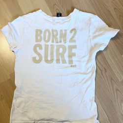Authentic White Abercrombie & Fitch  T Shirts With Glittering Surf Letters On The Back From Abercrombie 