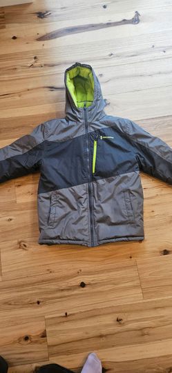 Free Country winter coat,Color Gray, Black,and Neon Size 18/20 XL Green.