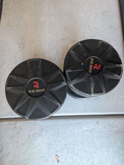 22.5 KG (49.5 lbs) dumbbells