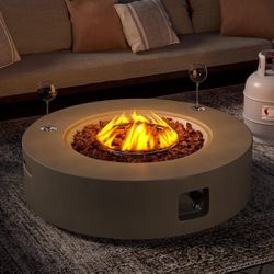 Just arrived! Outdoor 42" Propane Fire Pit Table, 50000 BTU Gray Patio Fire Table