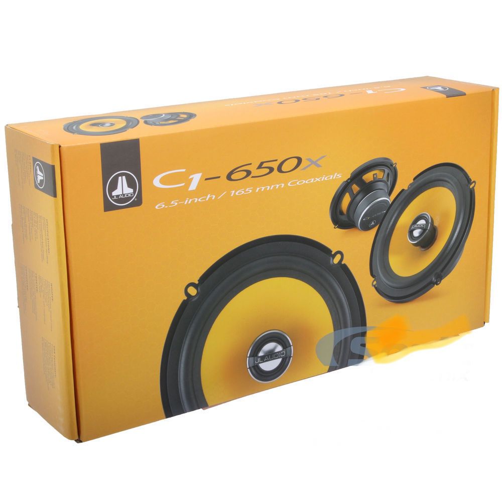 2 pairs of JL AUDIO C1-650x 6.5 inch coaxial 50W speakers
