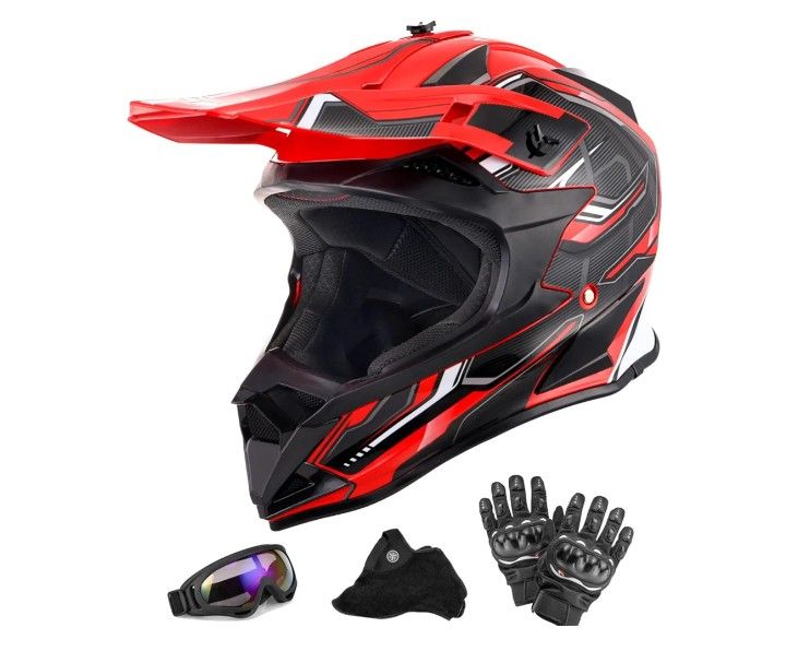 Oumurs Adult Motocross Dirt Bike Helmet