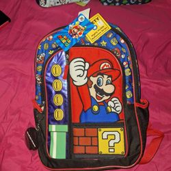 SUPER MARIO BACKPACK 16 INCHES TALL 