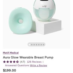 Motif Aura Glow Wearable Breast Pump 