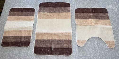 3 Piece Bathroom Carpet Set