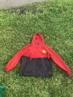 Red and Black Windbreaker