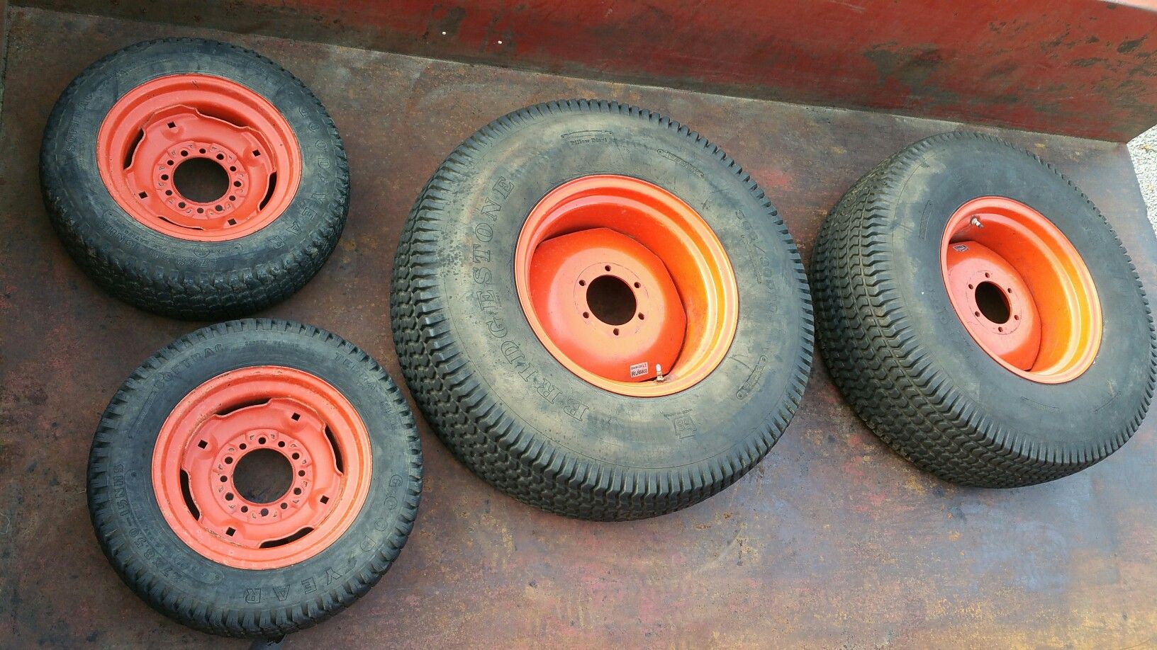 Kubota Tractor Wheels and Turf Tires (filled) for Sale in Pikeville, TN OfferUp