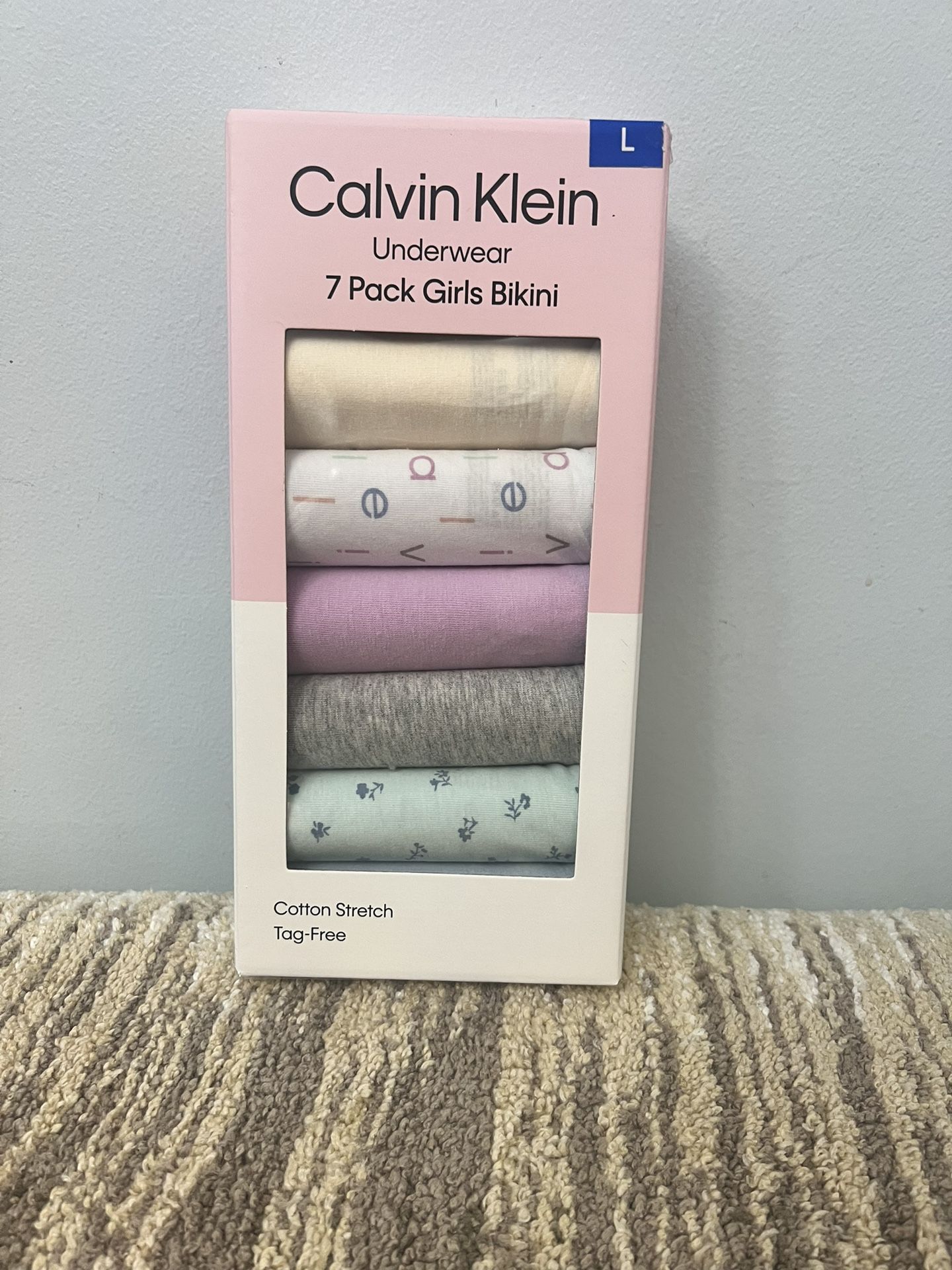 Calvin Klein Girls’ Bikini Underwear 7-Pack Multicolor