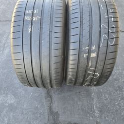 2. Tires. 325. 35. 23.  Michelin  Pilot Sport 