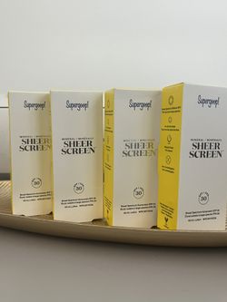 4-pack SuperGoop Sheer Screen sunblock - 30SPF