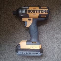 Bostitch 18V  1/4" Impact Driver With Battery. Asking $40
