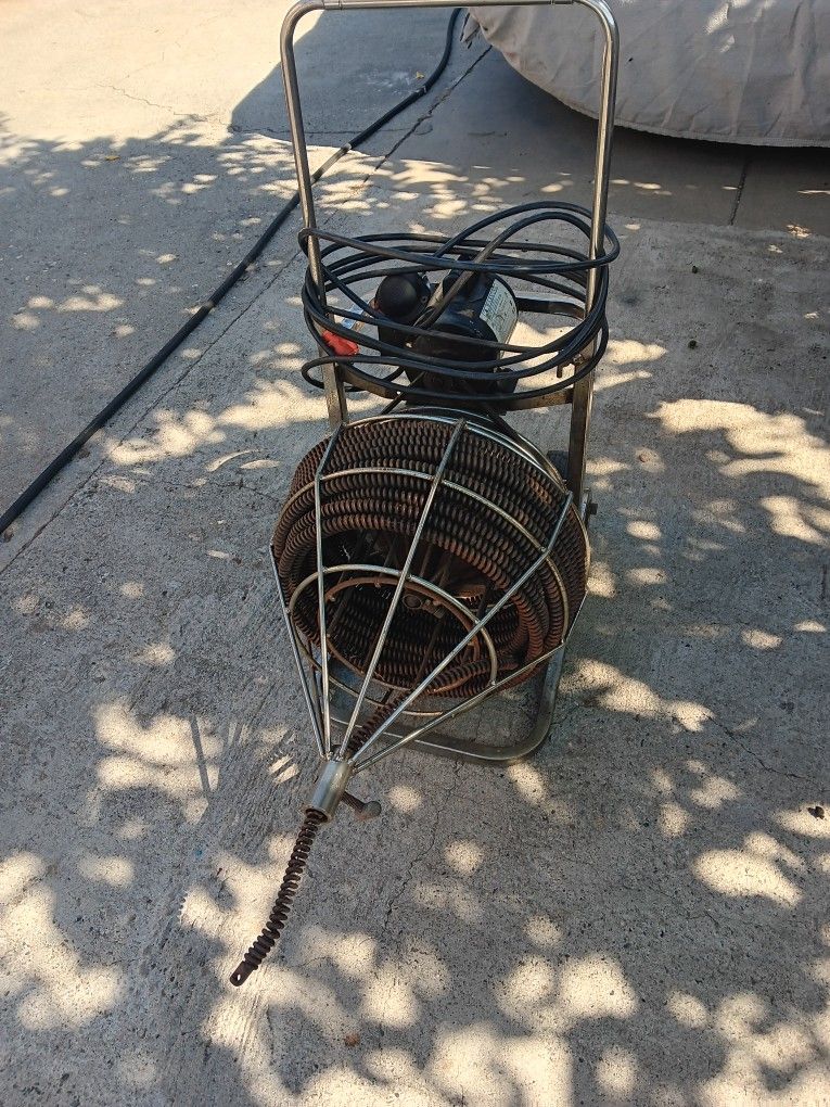 Quadraplex Sewer Plumbing Snake 100f Cable