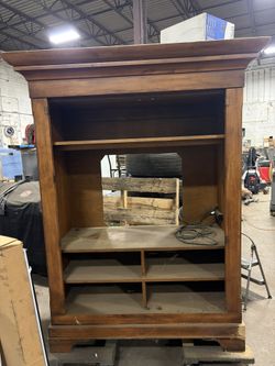 closet tv cabinet with doors